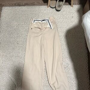 Zara Cream-Beige Tailored Trousers